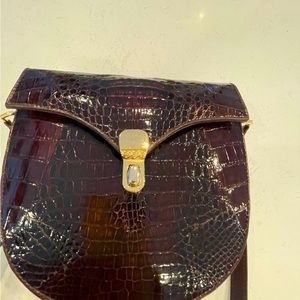 Genuine crocodile purse